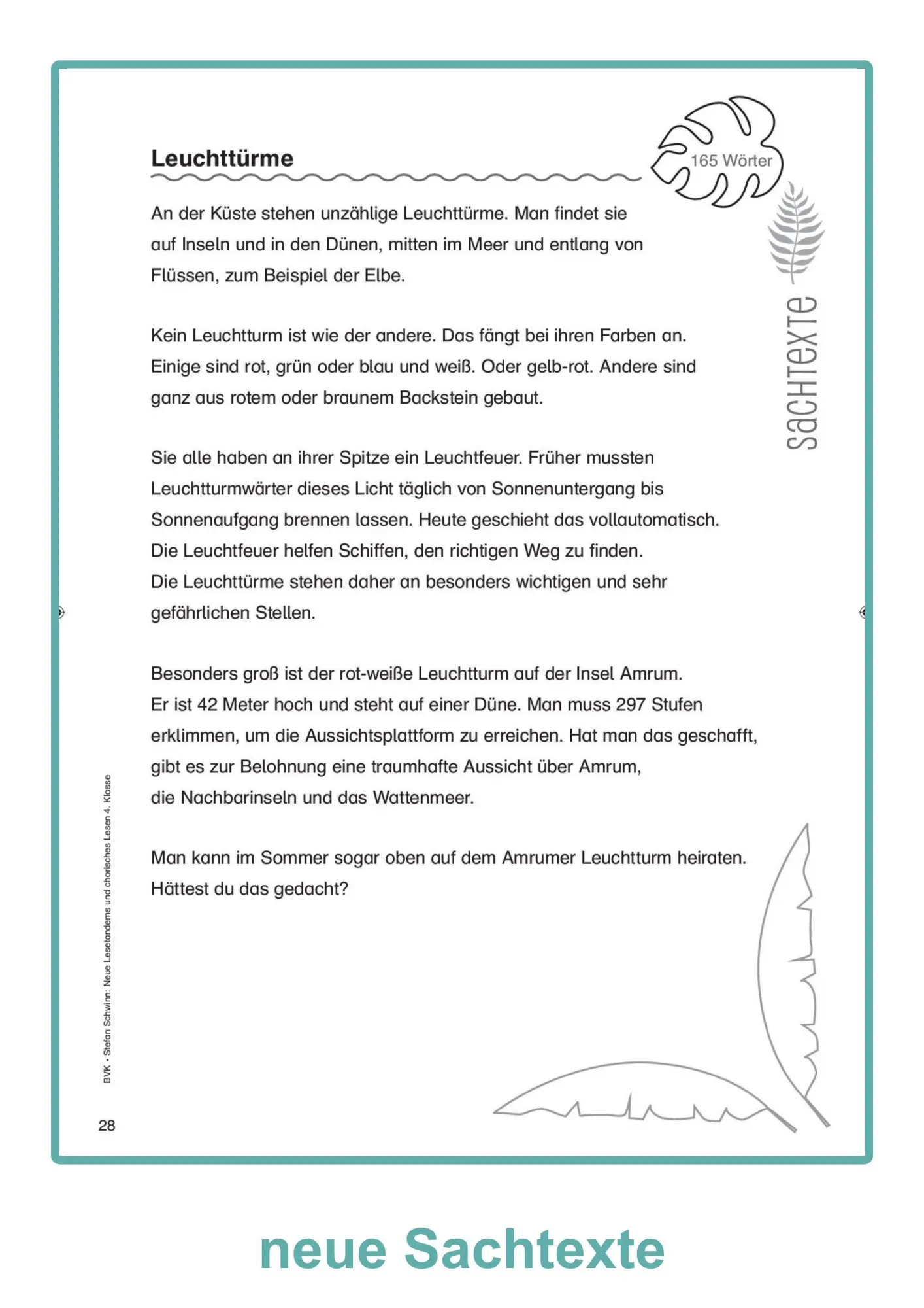 Bild: 9783965203822 | Neue Lesetandems und chorisches Lesen 4. Klasse | Stefan Schwinn