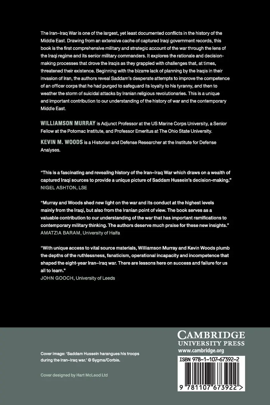 Rückseite: 9781107673922 | The Iran-Iraq War | Williamson Murray (u. a.) | Taschenbuch | Englisch