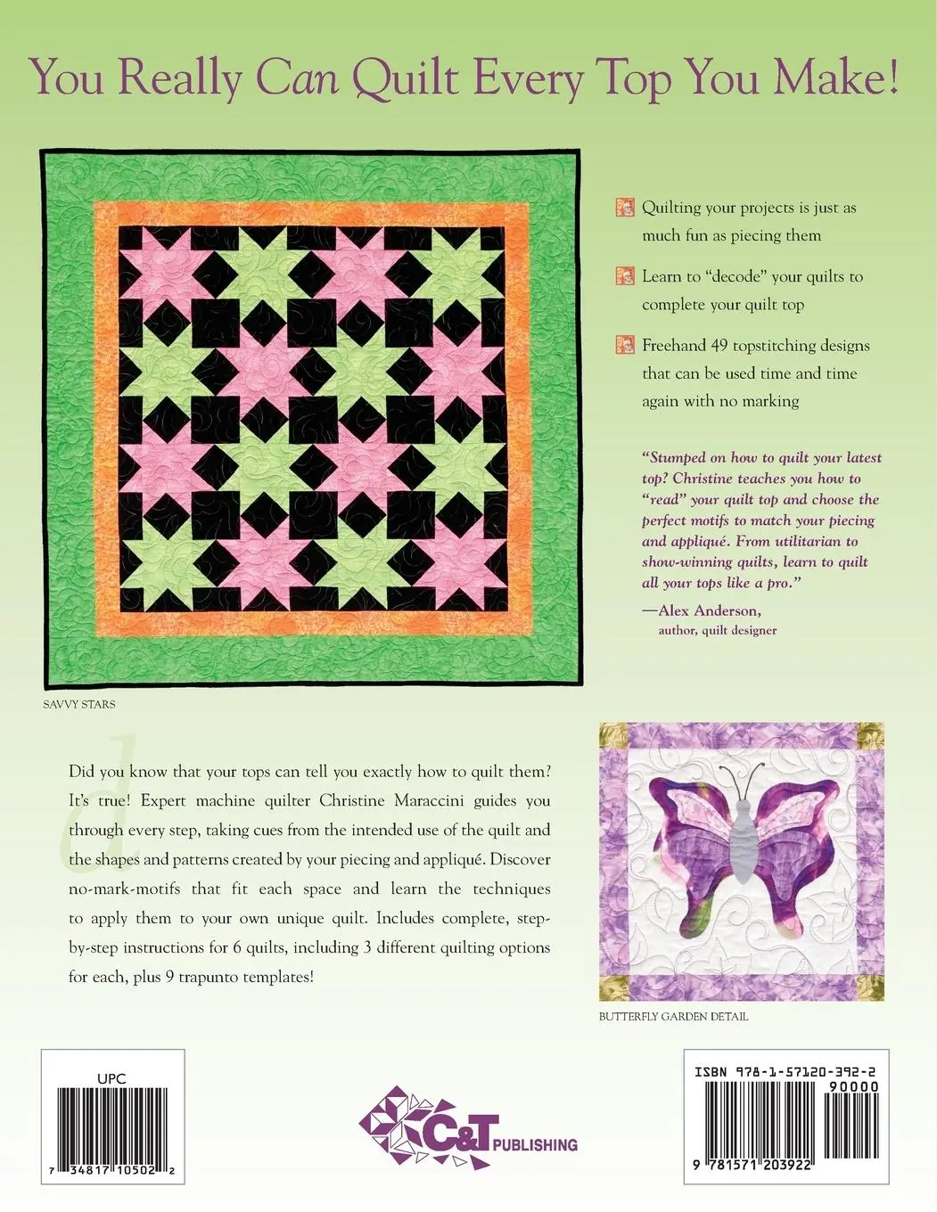 Rückseite: 9781571203922 | Machine Quilting Solutions | Christine Maraccini | Taschenbuch | 2007