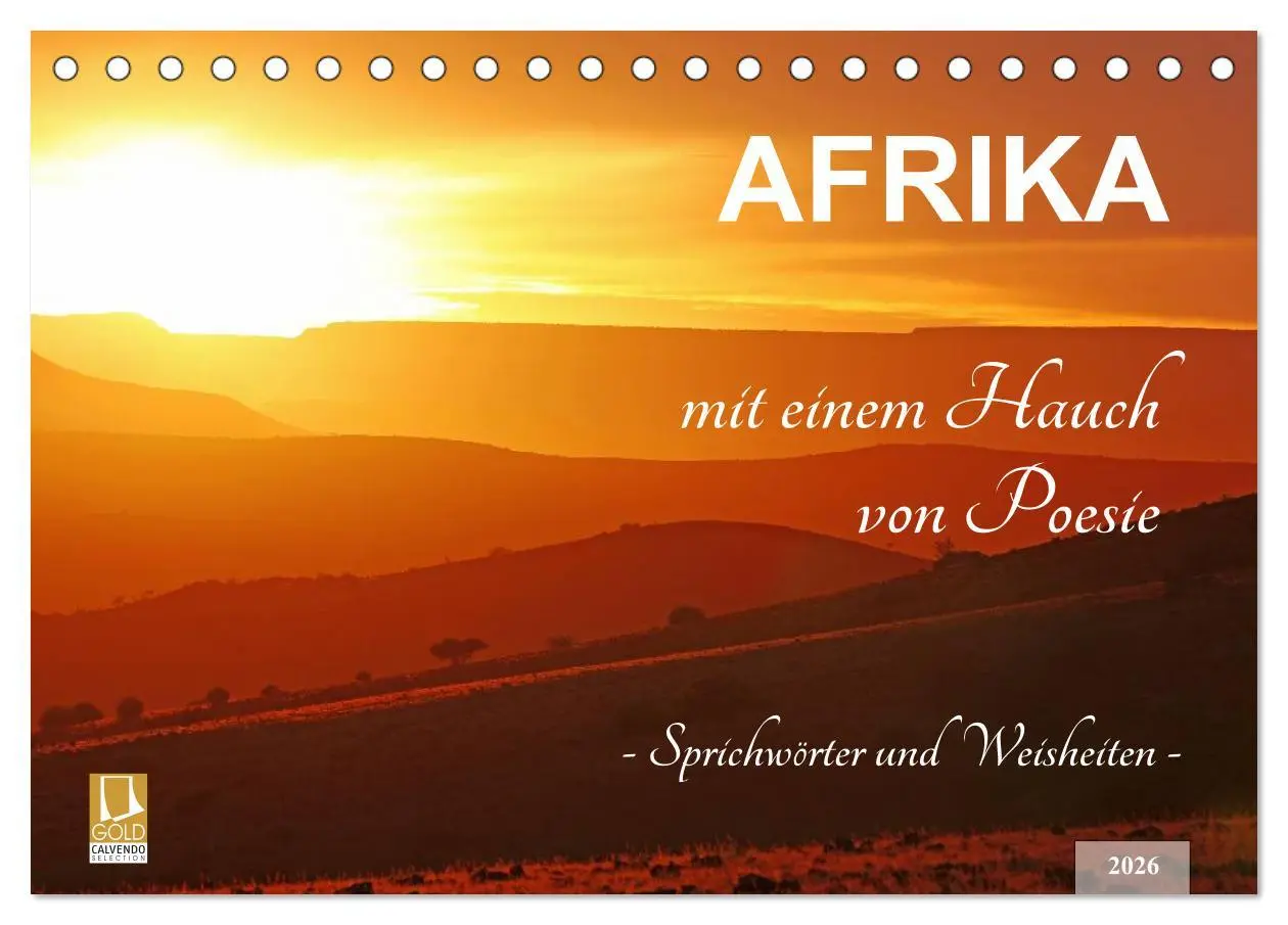 Cover: 9783457943922 | AFRIKA mit einem Hauch von Poesie (Tischkalender 2026 DIN A5 quer),...