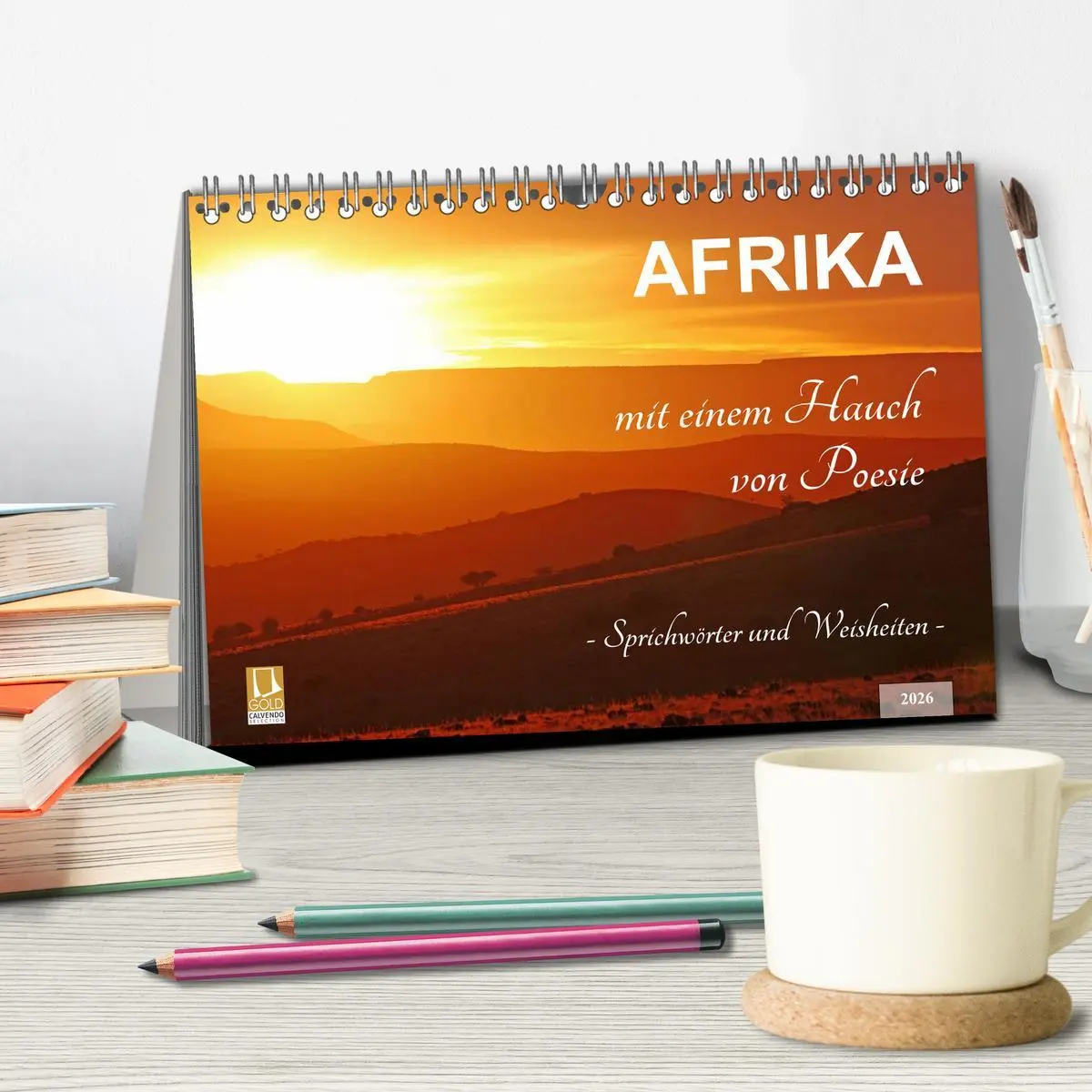 Bild: 9783457943922 | AFRIKA mit einem Hauch von Poesie (Tischkalender 2026 DIN A5 quer),...