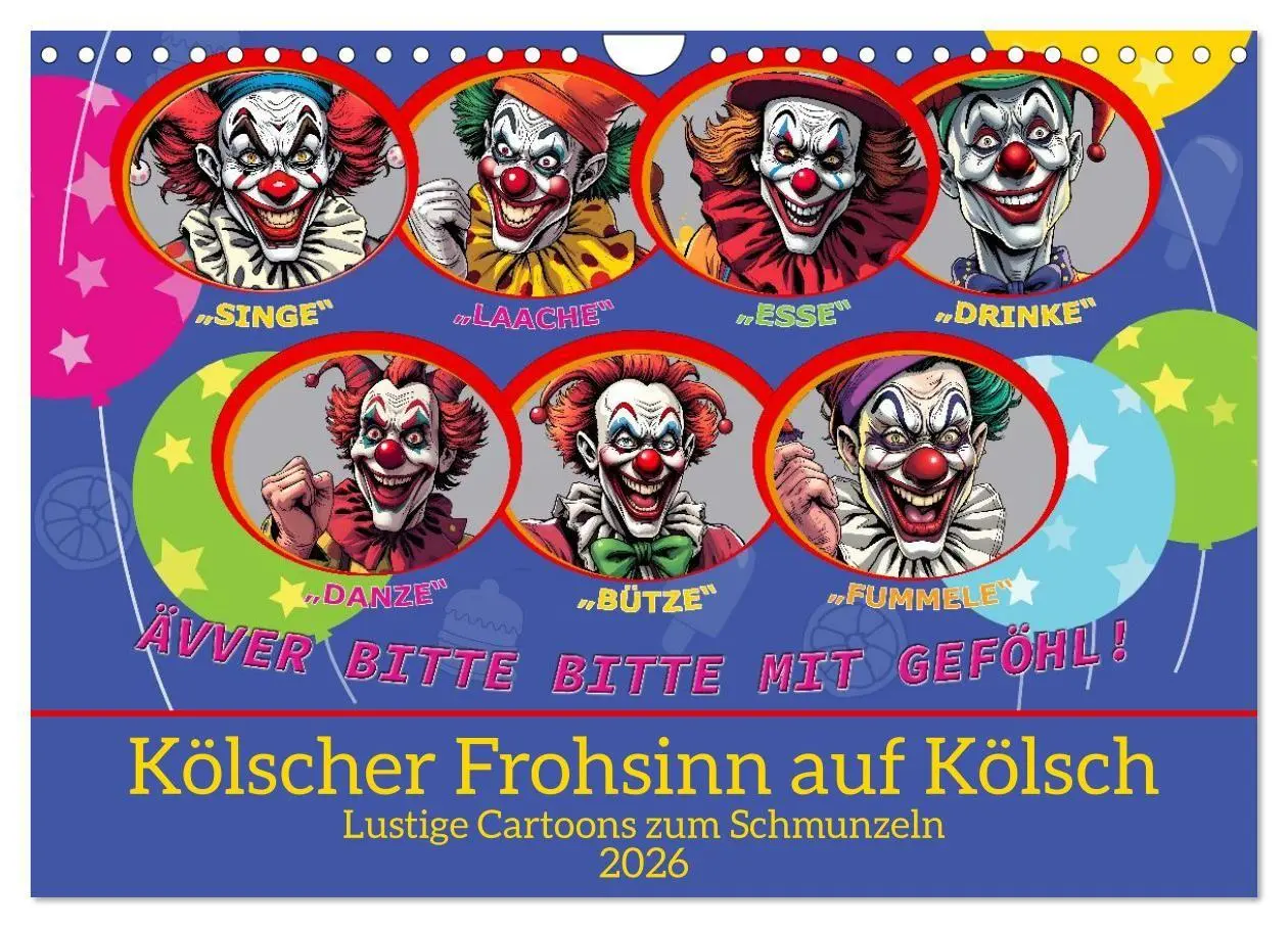 Cover: 9783516653922 | Kölscher Frohsinn auf Kölsch (Wandkalender 2026 DIN A4 quer),...