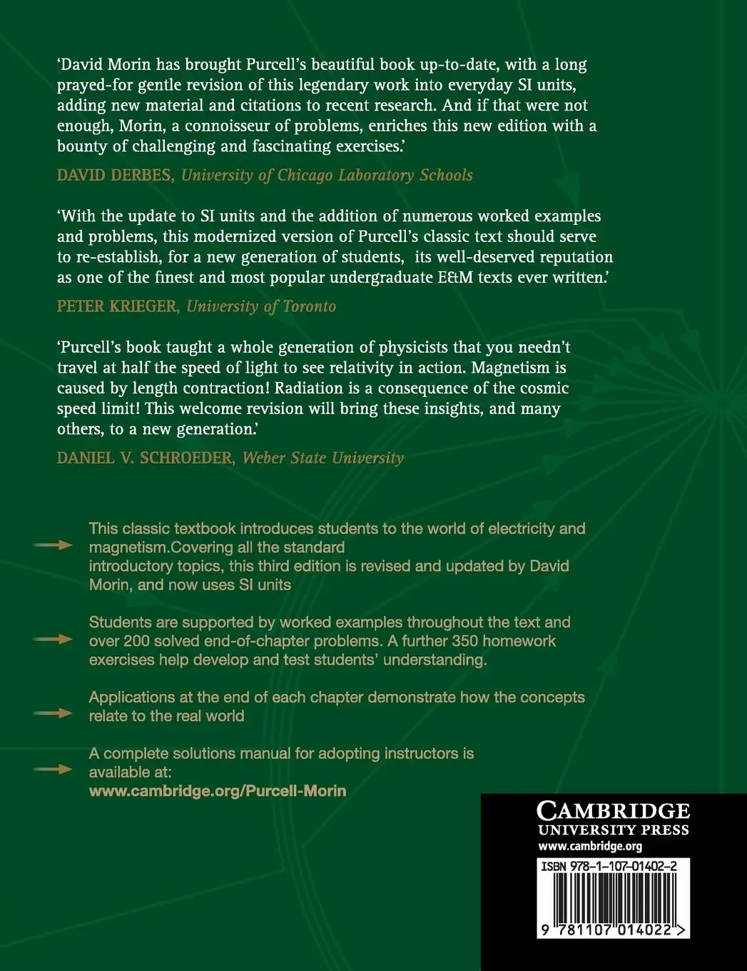Rückseite: 9781107014022 | Electricity and Magnetism | Edward M. Purcell (u. a.) | Buch | 2019