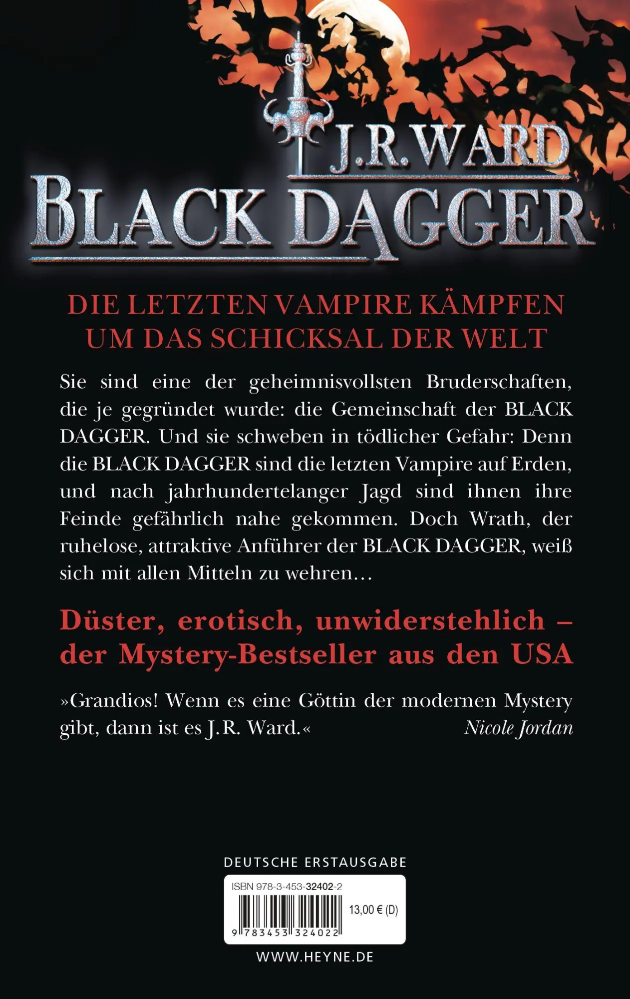 Bild: 9783453324022 | Verbotene Liebe | Black Dagger 41 - Roman | J. R. Ward | Taschenbuch