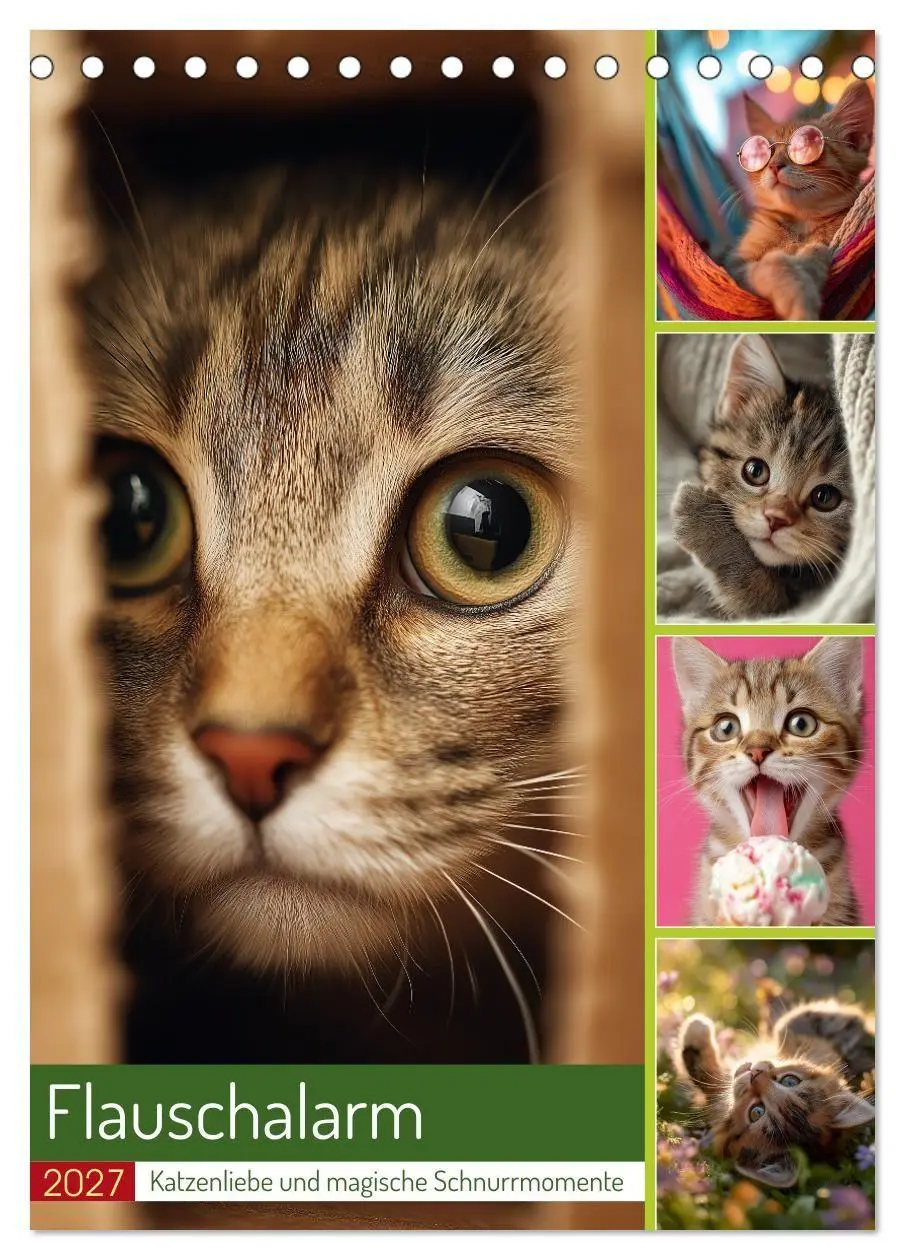 Cover: 9783516784022 | Flauschalarm (Tischkalender 2027 DIN A5 hoch), CALVENDO Monatskalender