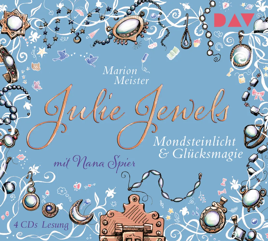 Cover: 9783742404022 | Julie Jewels - Mondsteinlicht und Glücksmagie,4 Audio-CDs | Meister