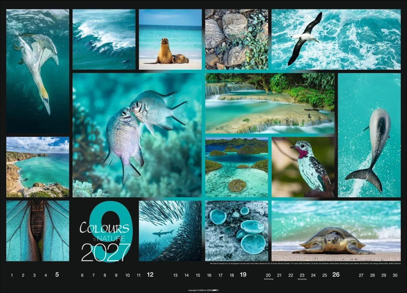 Bild: 9783839904022 | Colours of Nature Kalender 2027 | Kalender | Spiralbindung | 14 S.