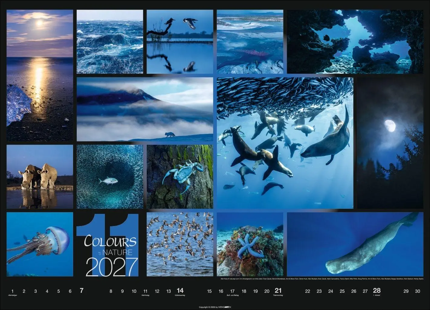 Bild: 9783839904022 | Colours of Nature Kalender 2027 | Kalender | Spiralbindung | 14 S.