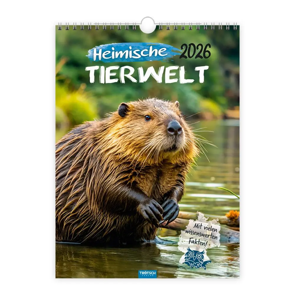 Cover: 9783988024022 | Trötsch Classickalender Heimische Tierwelt 2026 | Wandkalender | KG