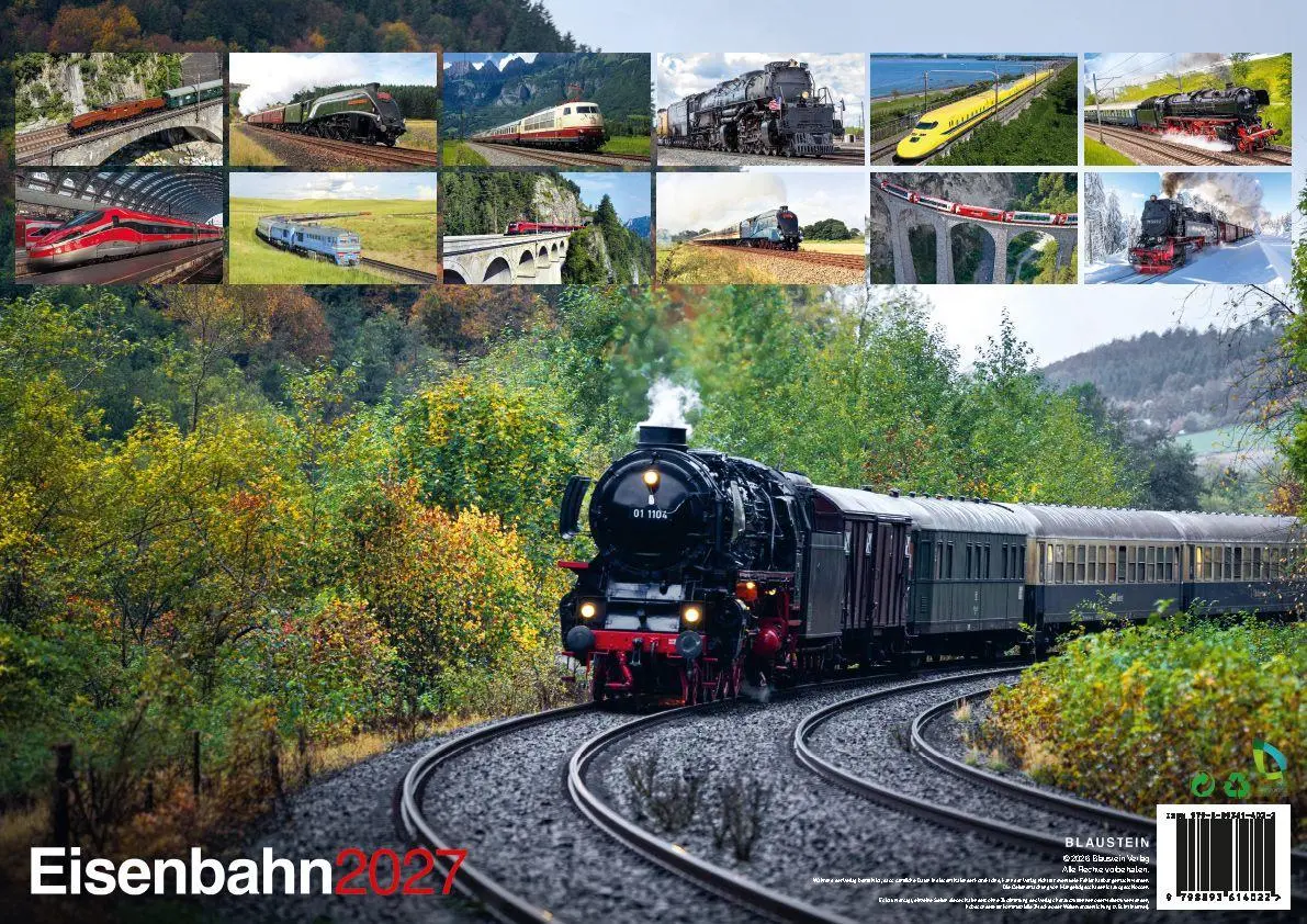 Bild: 9798893614022 | Eisenbahn Kalender 2027 - Der Eisenbahnkalender | Blaustein | Kalender
