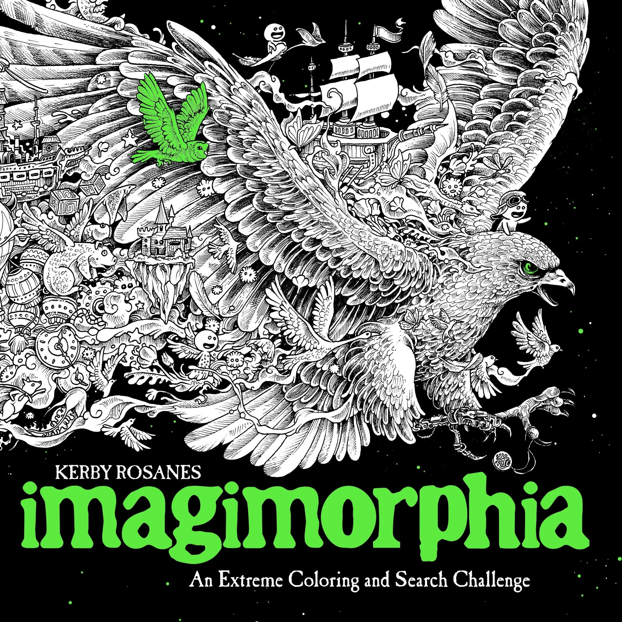 Cover: 9780399574122 | Imagimorphia | An Extreme Coloring and Search Challenge | Rosanes