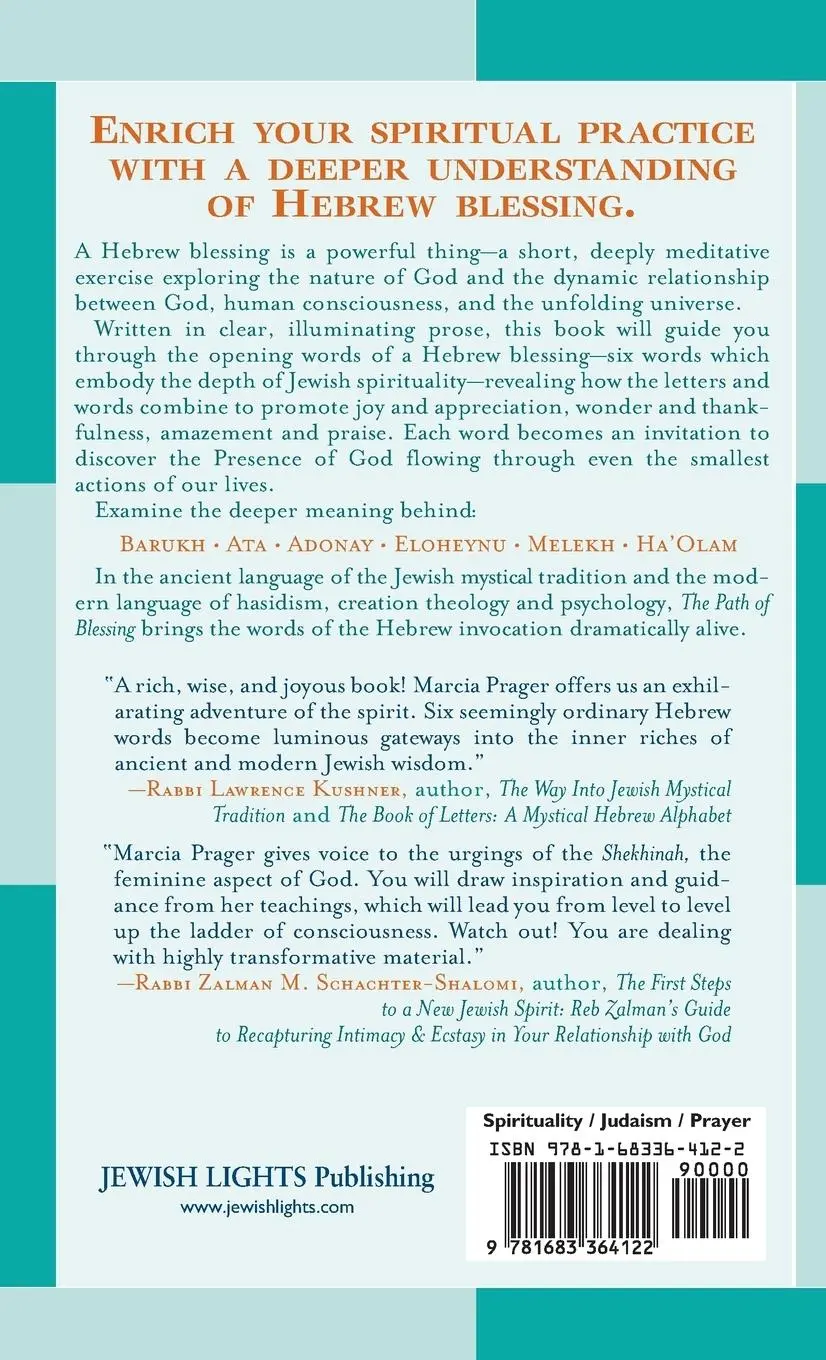 Rückseite: 9781683364122 | The Path of Blessing | Rabbi Marcia Prager | Buch | Gebunden | 2003