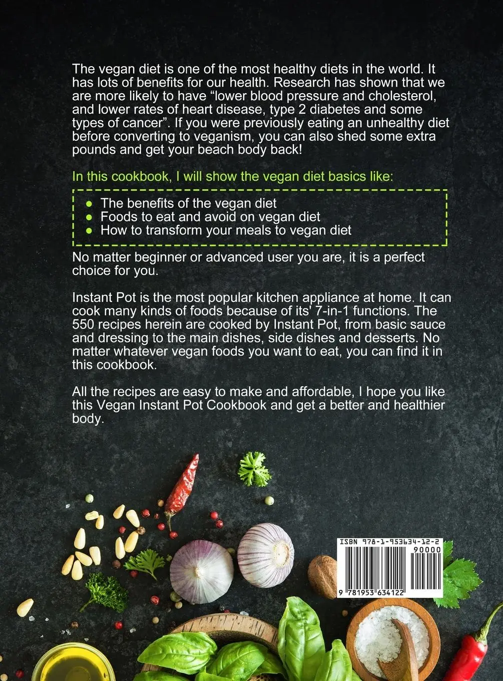Rückseite: 9781953634122 | The Complete Vegan Instant Pot Cookbook | Nartte Benjamin | Buch