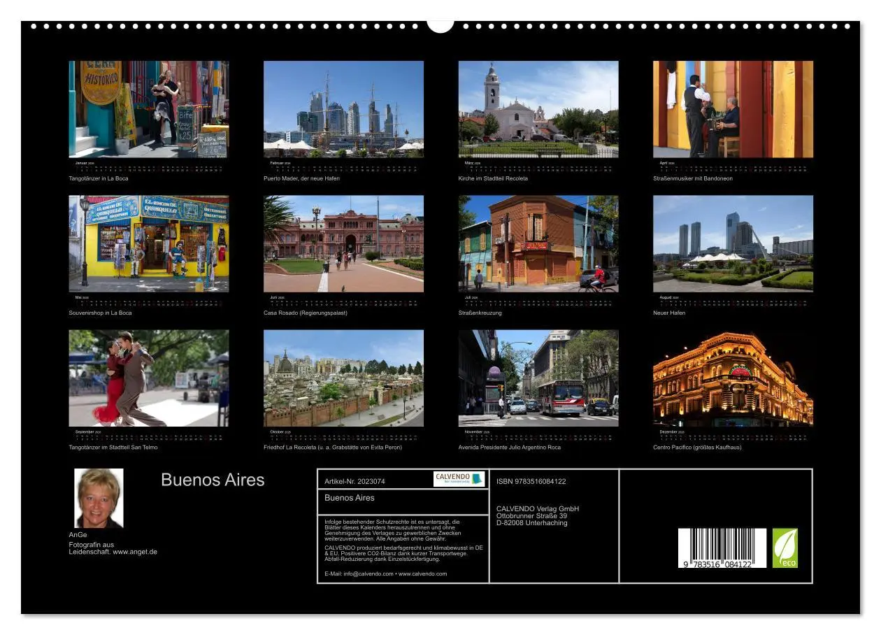 Bild: 9783516084122 | Buenos Aires (hochwertiger Premium Wandkalender 2026 DIN A2 quer),...