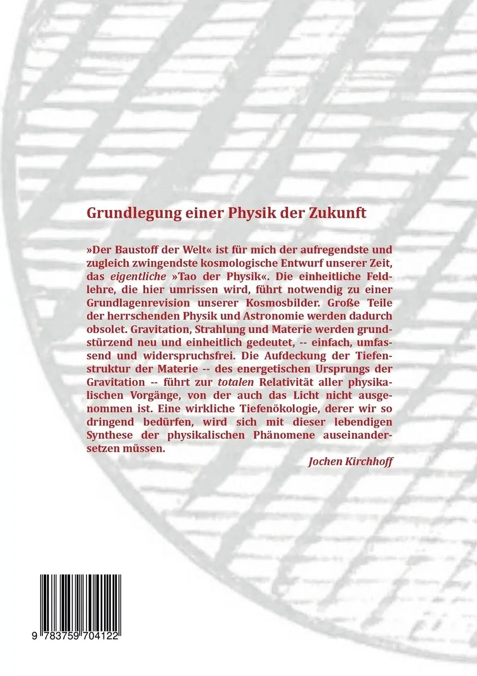 Rückseite: 9783759704122 | Der Baustoff der Welt | Helmut Friedrich Krause | Taschenbuch | 166 S.