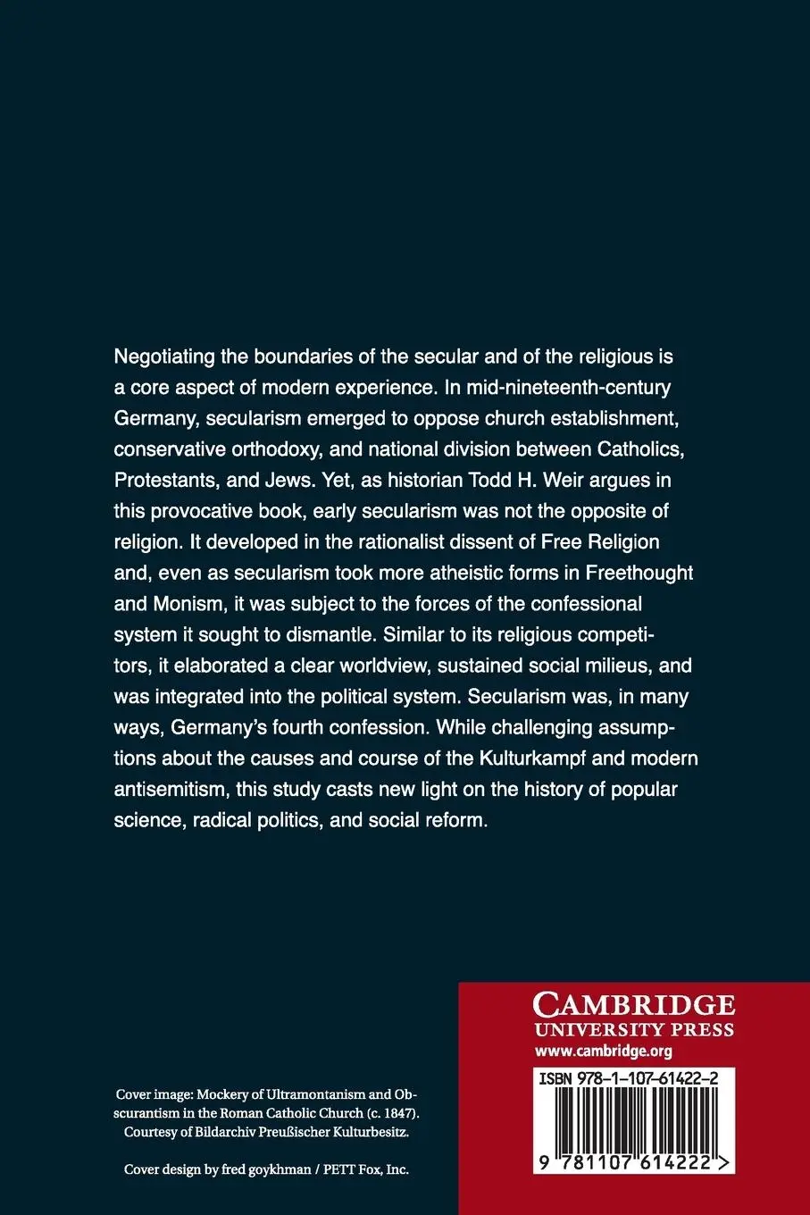 Rückseite: 9781107614222 | Secularism and Religion in Nineteenth-Century Germany | Todd H. Weir