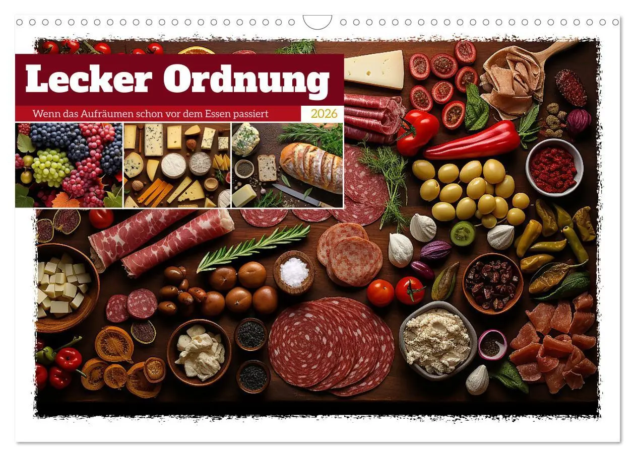 Cover: 9783457504222 | Lecker Ordnung (Wandkalender 2026 DIN A3 quer), CALVENDO...