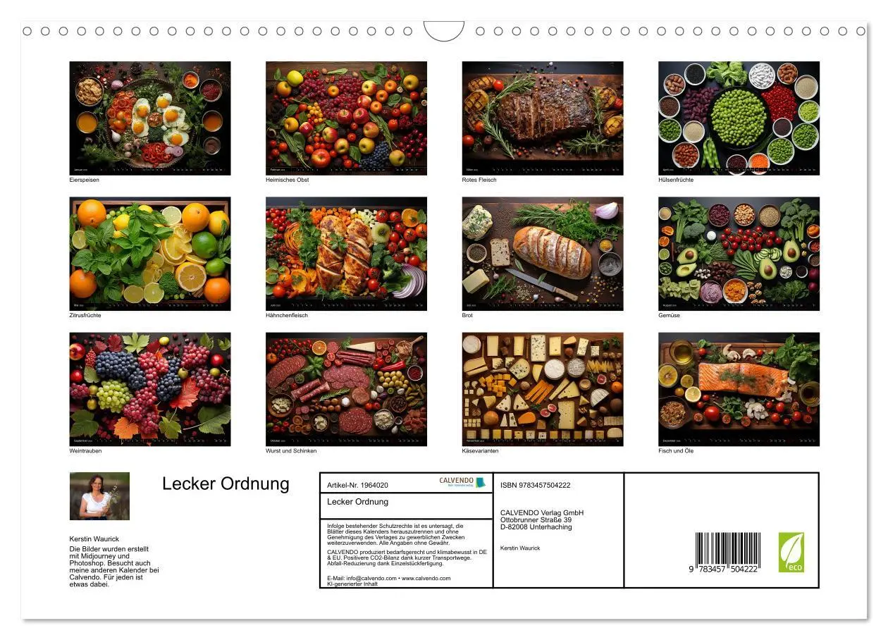 Bild: 9783457504222 | Lecker Ordnung (Wandkalender 2026 DIN A3 quer), CALVENDO...