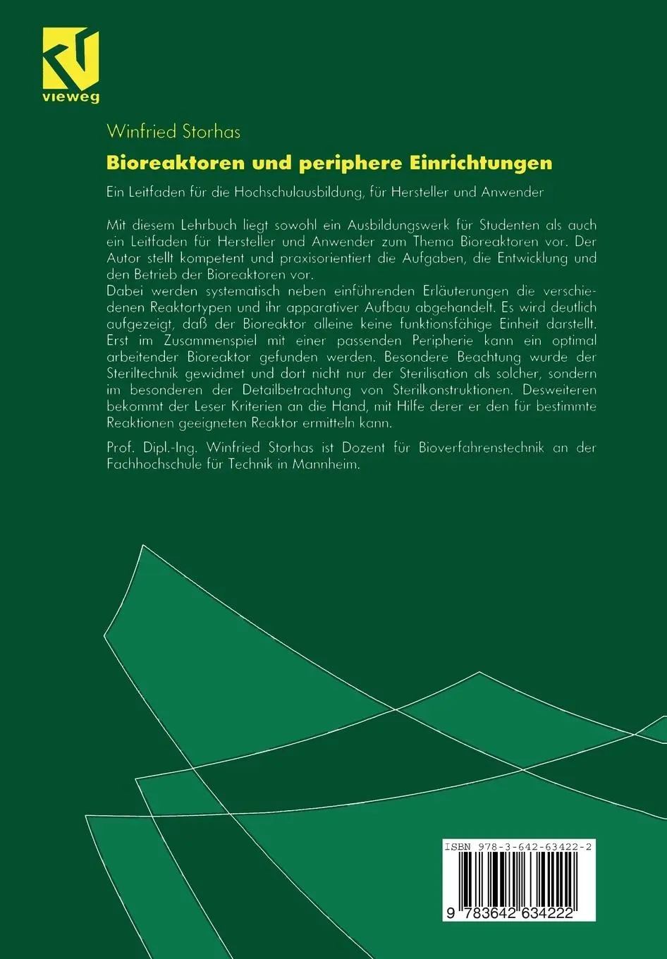Rückseite: 9783642634222 | Bioreaktoren und periphere Einrichtungen | Winfried Storhas | Buch