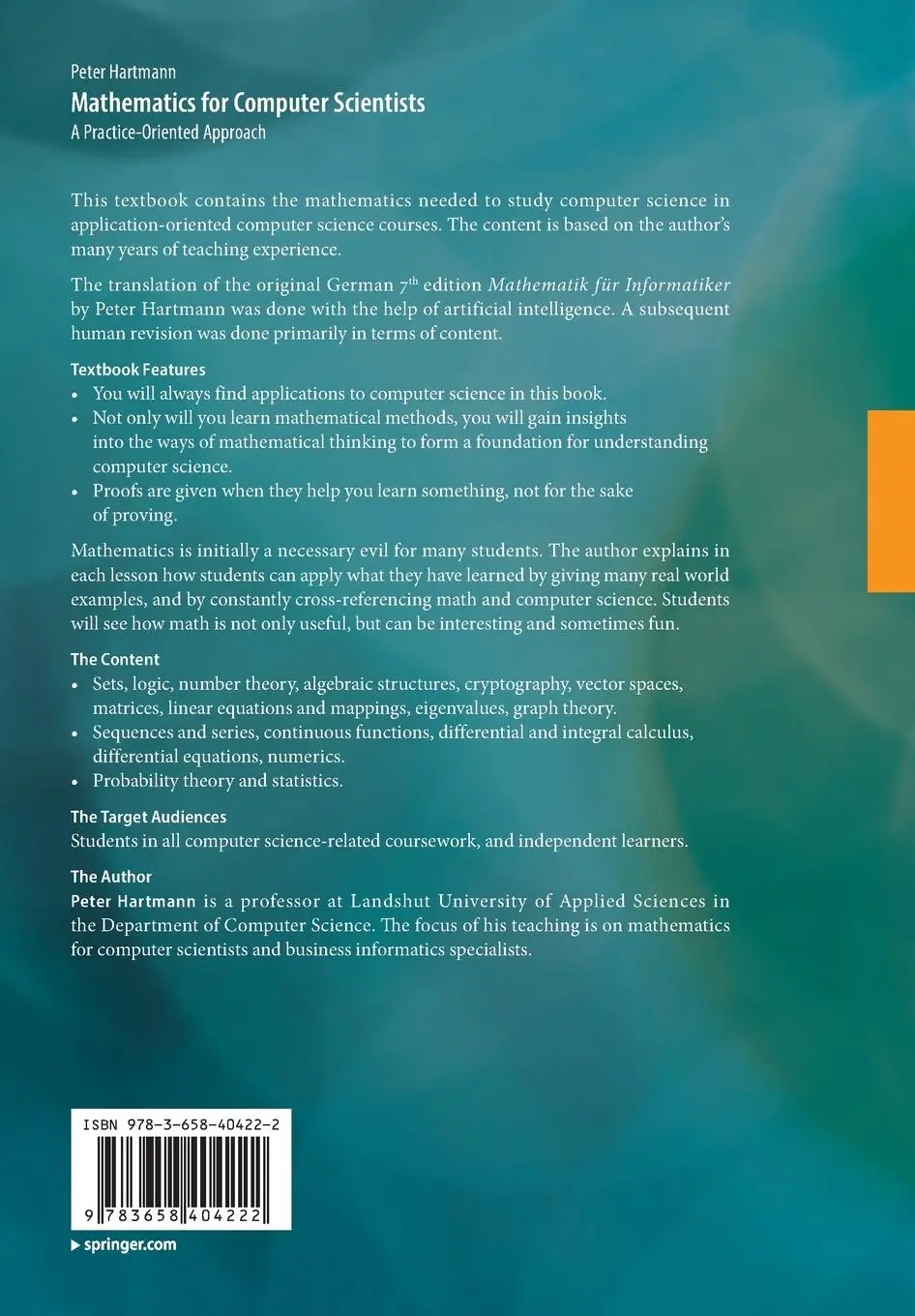 Rückseite: 9783658404222 | Mathematics for Computer Scientists | A Practice-Oriented Approach | x