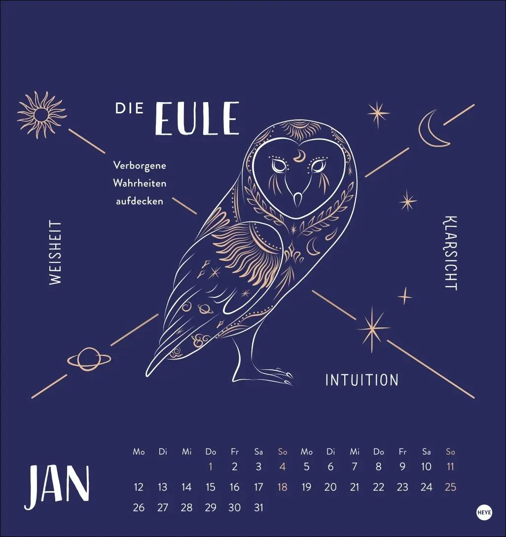 Bild: 9783756414222 | Krafttiere Postkartenkalender 2026 | Kalender | 13 S. | Deutsch | 2026