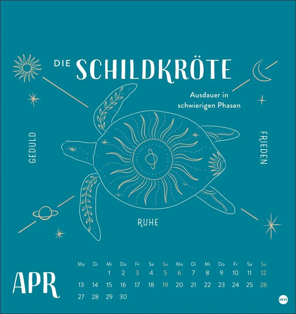 Bild: 9783756414222 | Krafttiere Postkartenkalender 2026 | Kalender | 13 S. | Deutsch | 2026