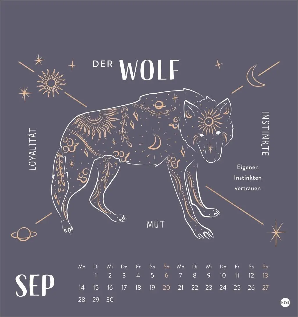 Bild: 9783756414222 | Krafttiere Postkartenkalender 2026 | Kalender | 13 S. | Deutsch | 2026