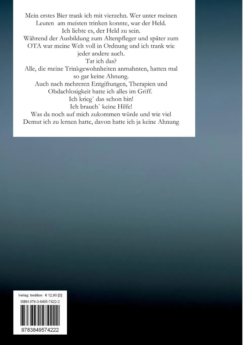 Rückseite: 9783849574222 | Vom Nullpunkt in ein neues Leben | Timo Schüsseler | Taschenbuch