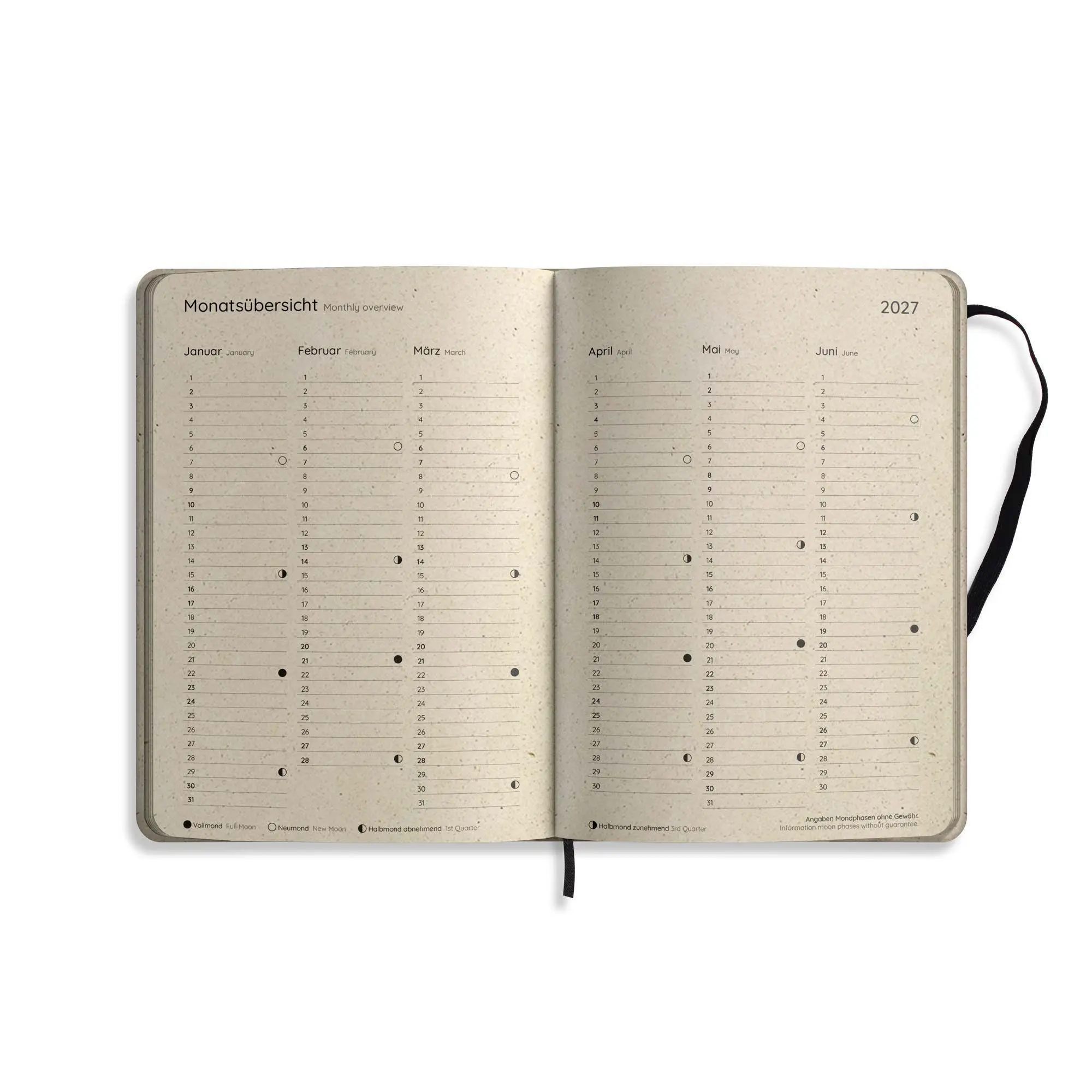 Bild: 4260626414322 | matabooks - A5 Kalender Samaya 2027 Farbe: Cosmic Blue (DE/EN) | Buch