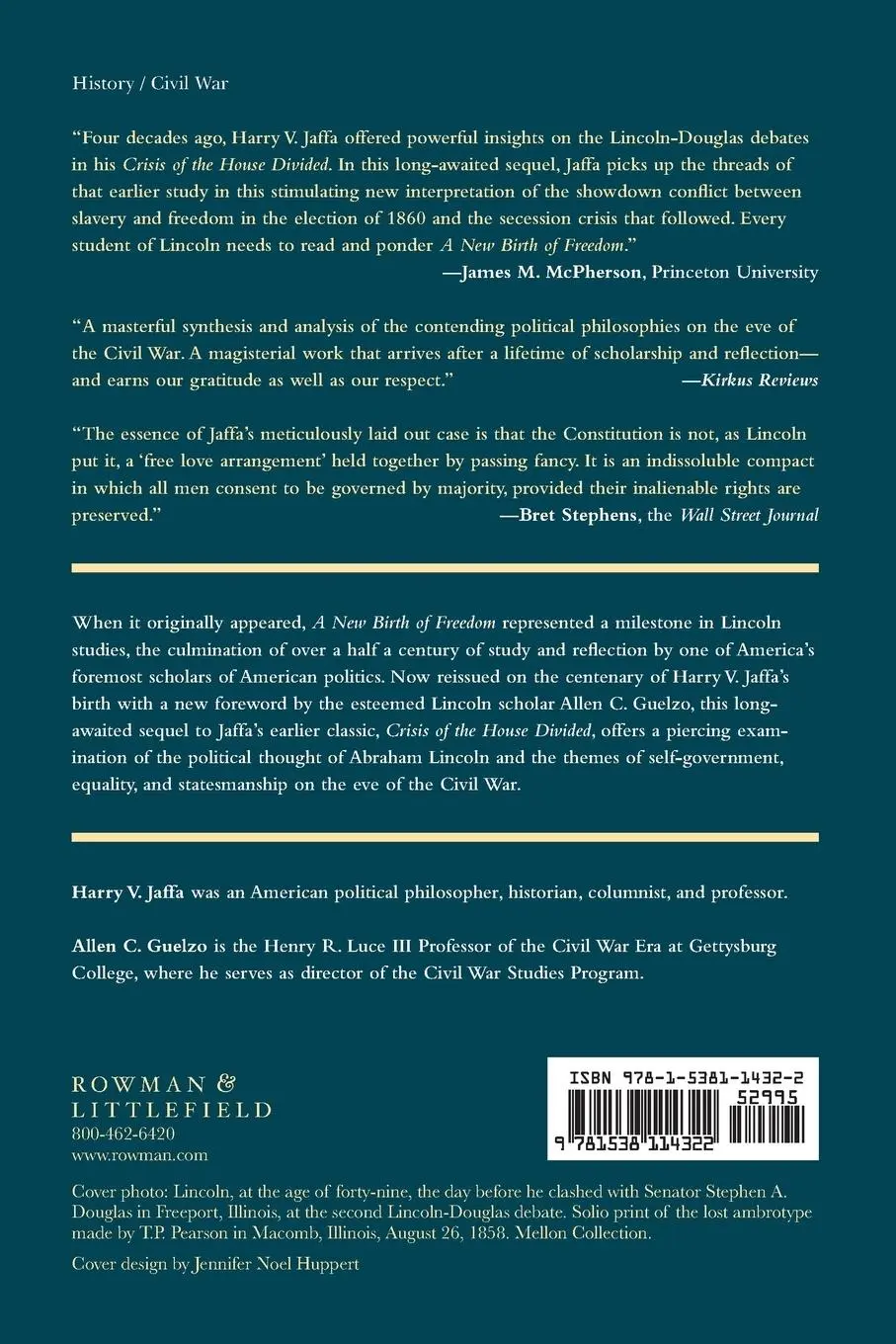 Rückseite: 9781538114322 | New Birth of Freedom | Harry V. Jaffa | Taschenbuch | Englisch | 2018