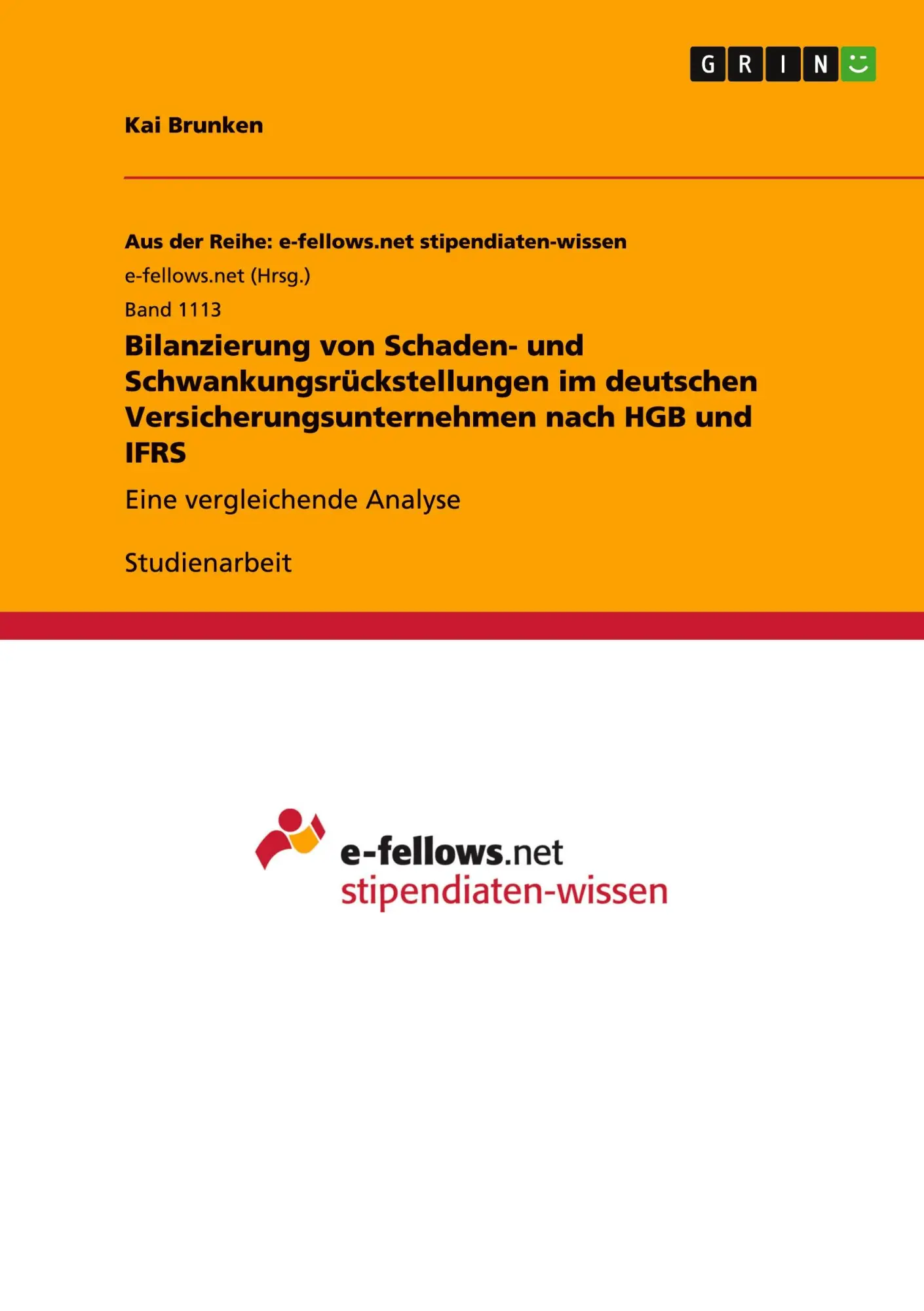 Cover: 9783656894322 | Bilanzierung von Schaden- und Schwankungsrückstellungen im...