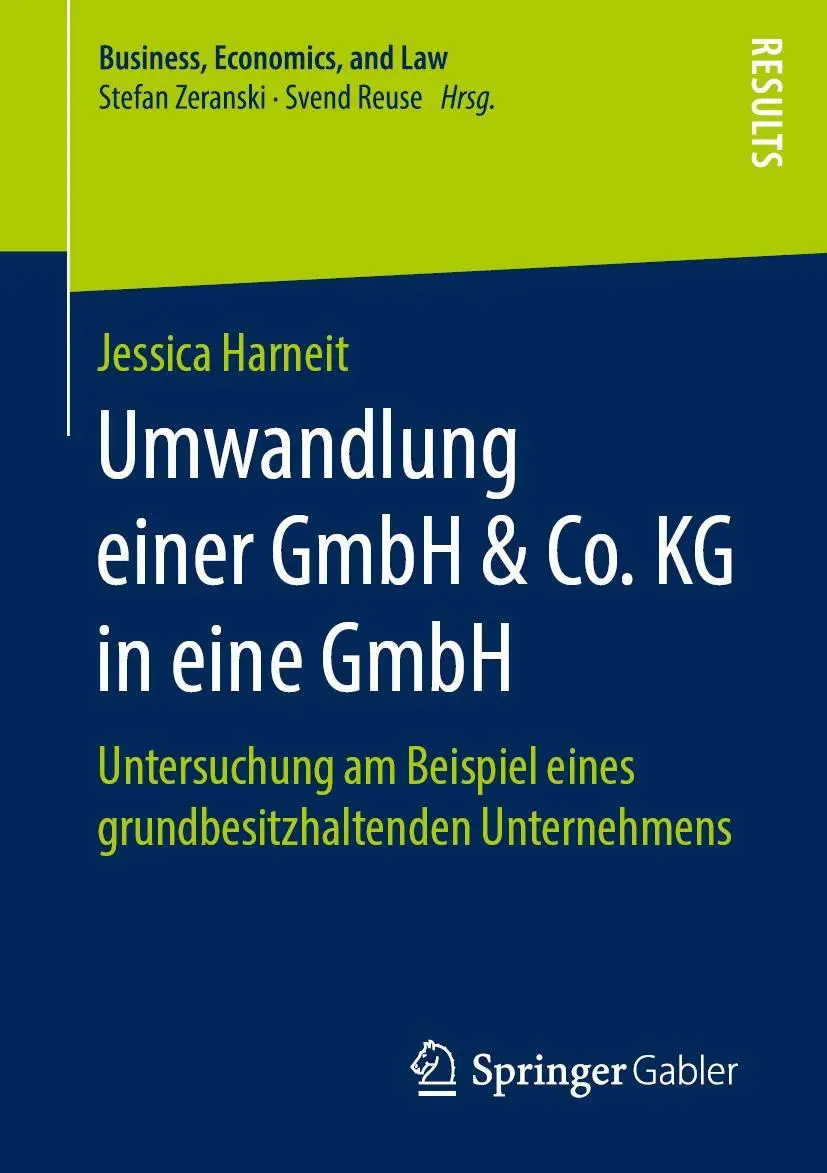 Cover: 9783658254322 | Umwandlung einer GmbH &amp; Co. KG in eine GmbH | Jessica Harneit | Buch
