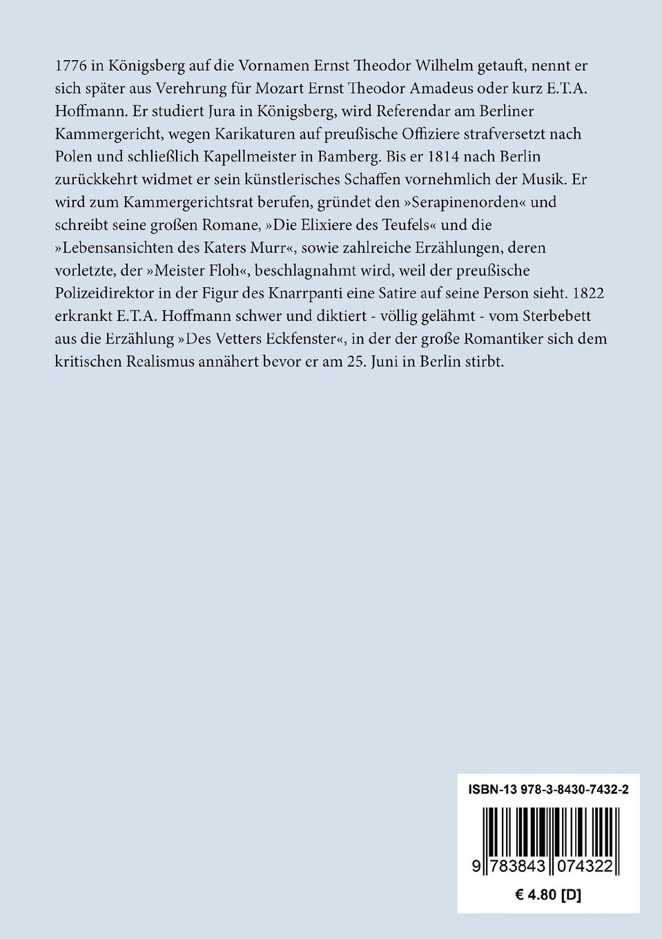 Rückseite: 9783843074322 | Das fremde Kind | E. T. A. Hoffmann | Taschenbuch | 52 S. | Deutsch