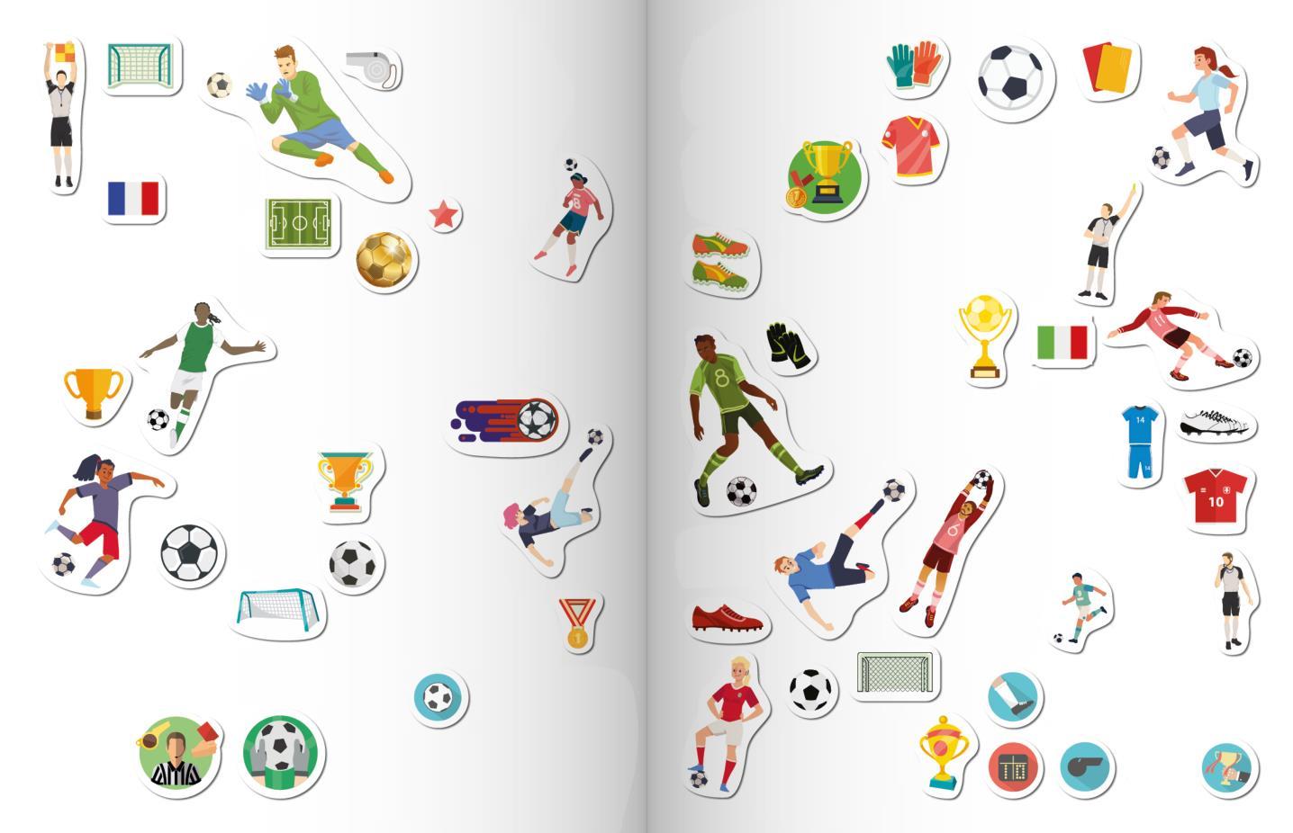 Bild: 9783849944322 | Mein Stickeralbum Fußball mit 100 Stickern | Verlag | Taschenbuch