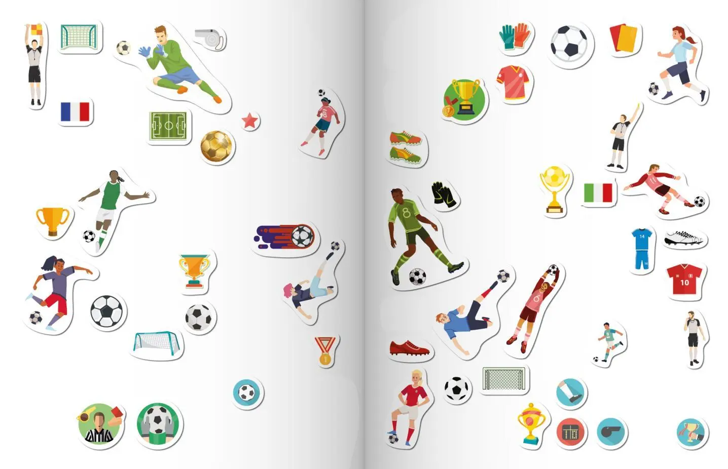 Bild: 9783849944322 | Mein Stickeralbum Fußball mit 100 Stickern | Verlag | Taschenbuch
