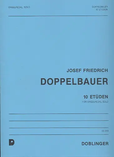 Cover: 9790012104322 | 10 Etüden für Orgelpedal solo | Josef Friedrich Doppelbauer