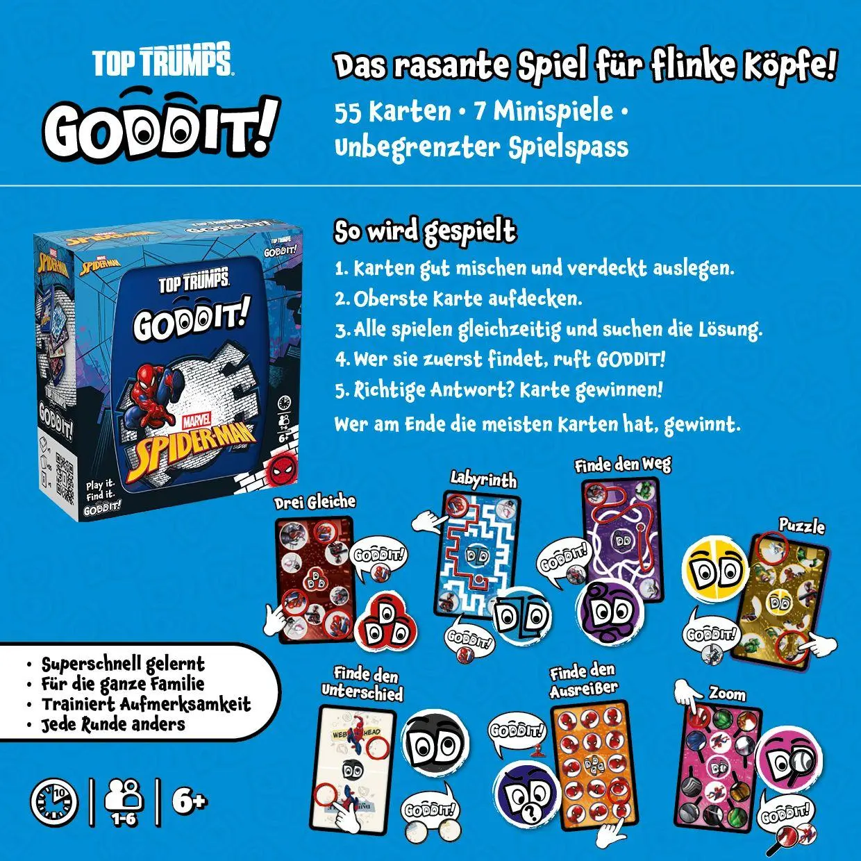 Bild: 5036905064422 | Goddit Spider-Man | Spiel | Deutsch | 2026 | Winning Moves
