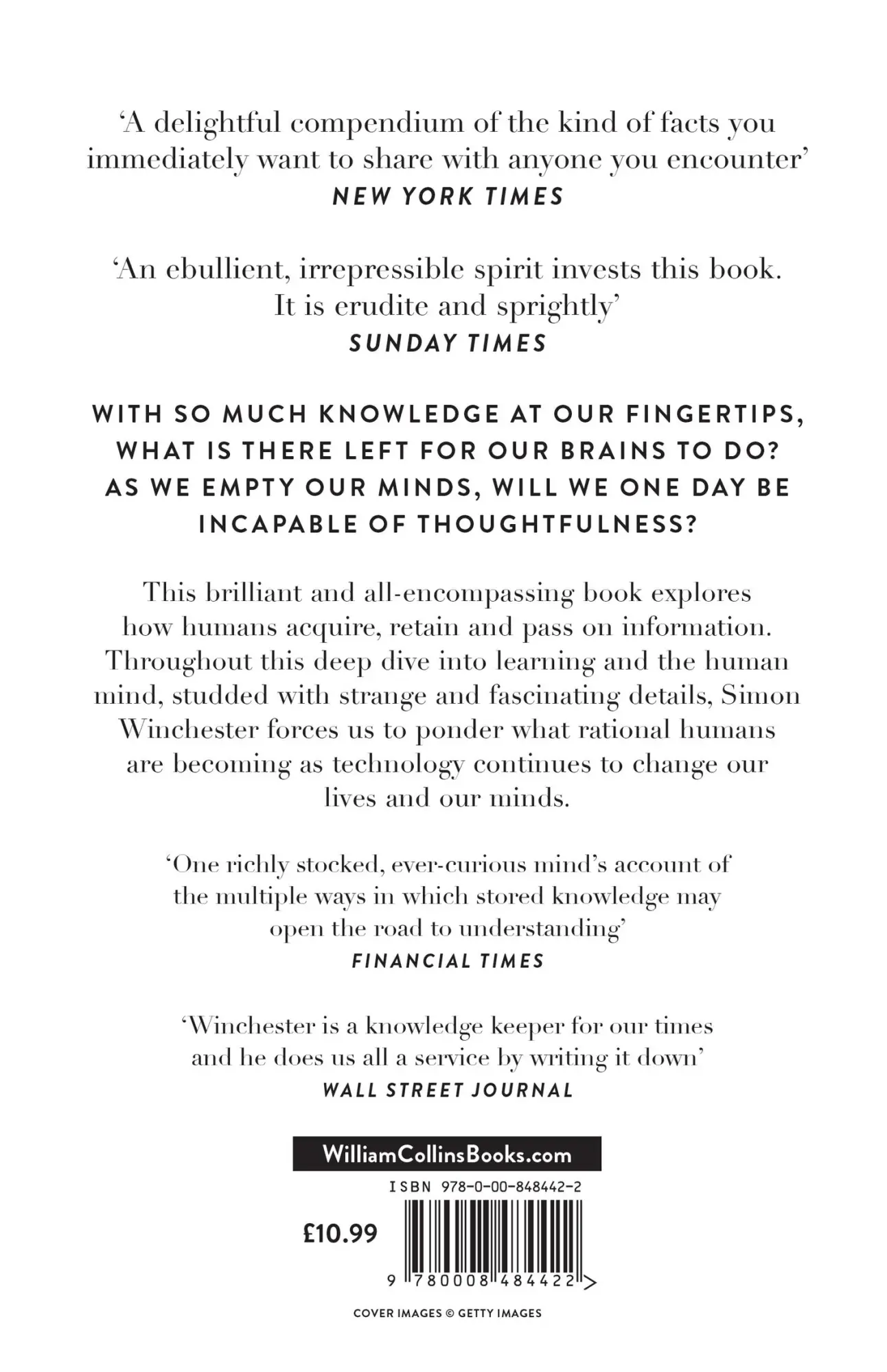 Rückseite: 9780008484422 | Knowing What We Know | Simon Winchester | Taschenbuch | XVI | Englisch