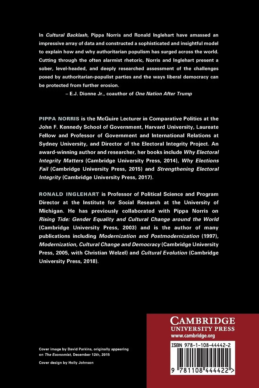 Rückseite: 9781108444422 | Cultural Backlash | Trump, Brexit, and Authoritarian Populism | Buch