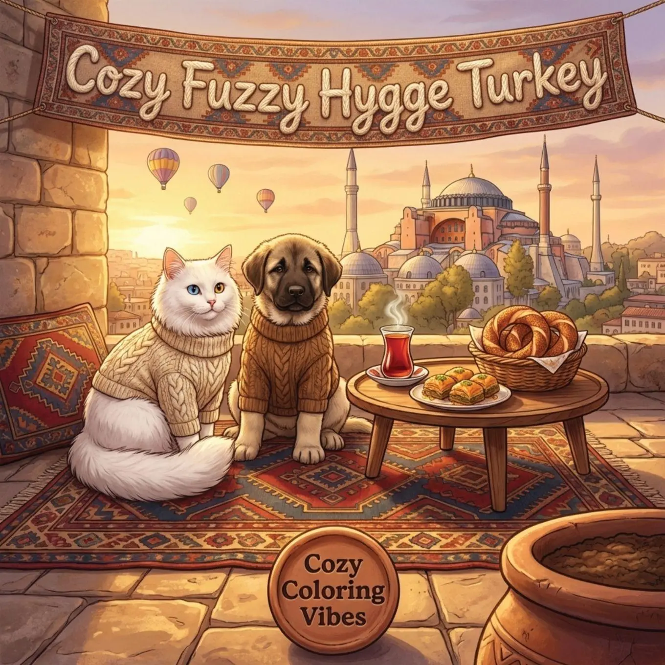 Cover: 9781965964422 | Cozy Fuzzy Hygge Turkey | Cozy Coloring Vibes | Taschenbuch | Englisch