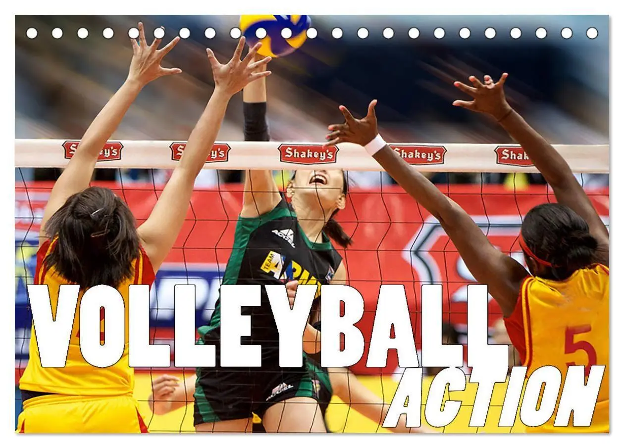 Cover: 9783569834422 | Volleyball Action (Tischkalender 2027 DIN A5 quer), CALVENDO...