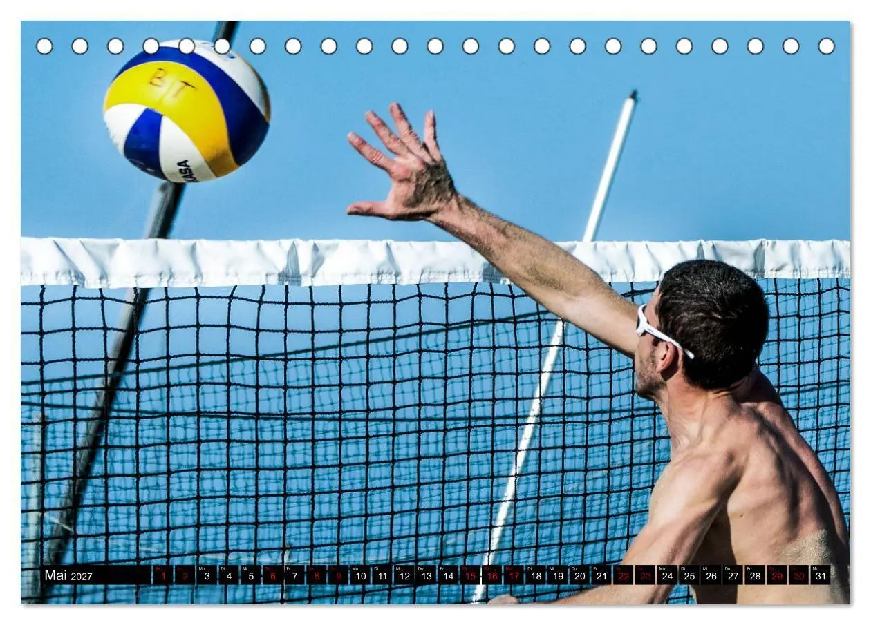 Bild: 9783569834422 | Volleyball Action (Tischkalender 2027 DIN A5 quer), CALVENDO...