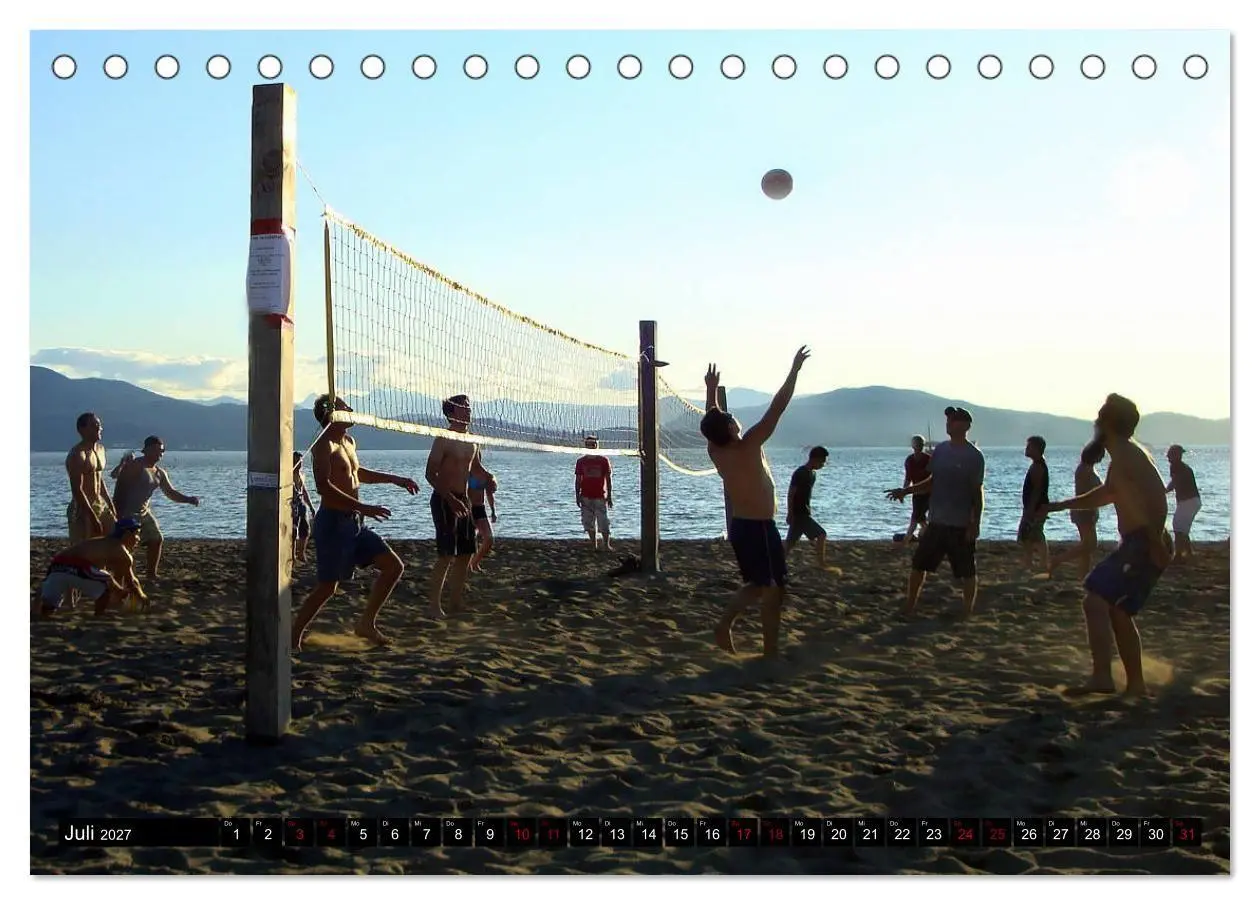 Bild: 9783569834422 | Volleyball Action (Tischkalender 2027 DIN A5 quer), CALVENDO...