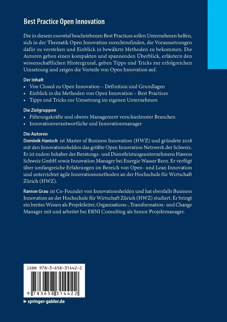 Rückseite: 9783658314422 | Best Practice Open Innovation | Ramon Grau (u. a.) | Taschenbuch