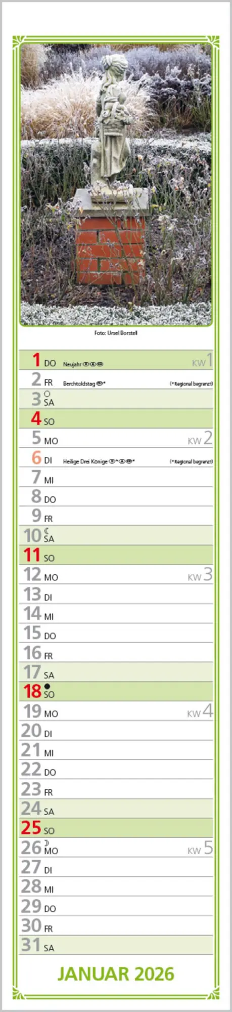 Bild: 9783731884422 | Rudis Gartenplaner 2026 | Langplaner | Verlag Korsch | Kalender | 2026