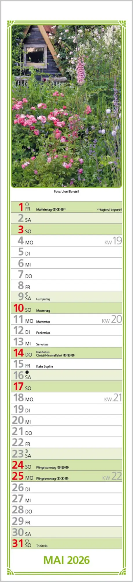 Bild: 9783731884422 | Rudis Gartenplaner 2026 | Langplaner | Verlag Korsch | Kalender | 2026