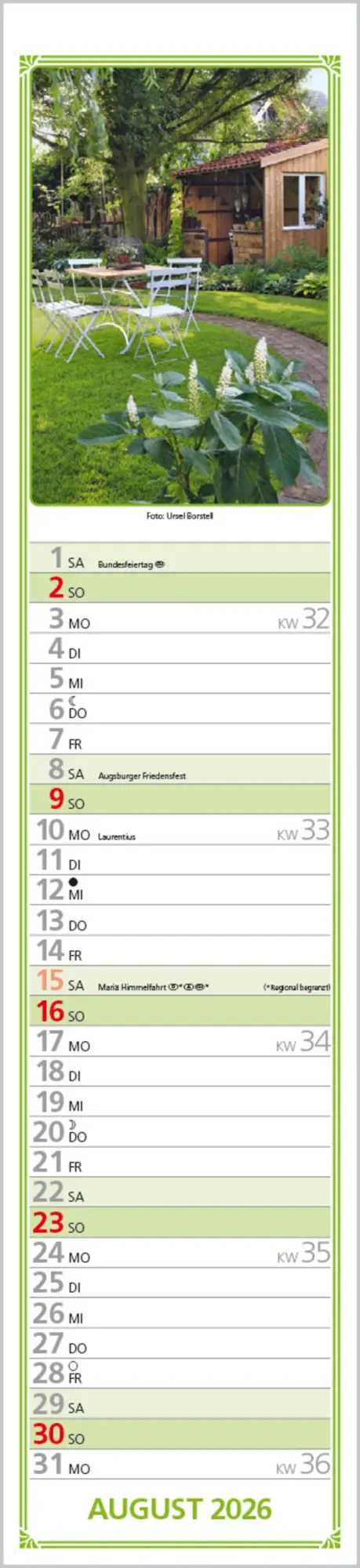 Bild: 9783731884422 | Rudis Gartenplaner 2026 | Langplaner | Verlag Korsch | Kalender | 2026