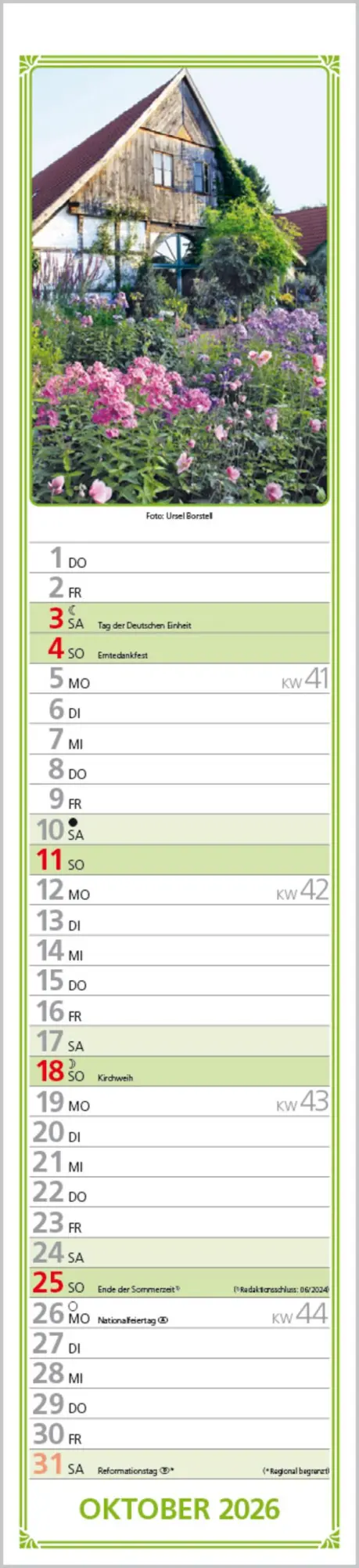 Bild: 9783731884422 | Rudis Gartenplaner 2026 | Langplaner | Verlag Korsch | Kalender | 2026