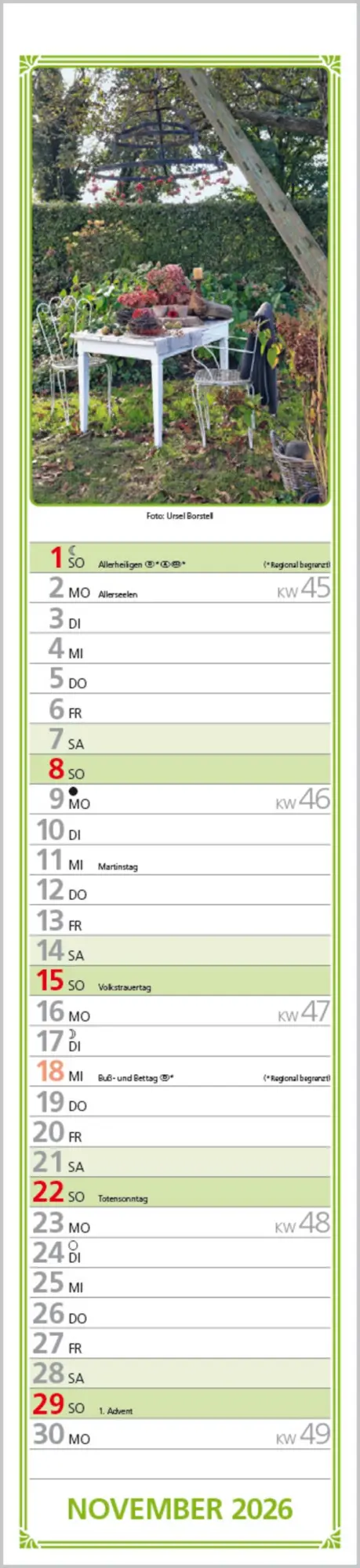 Bild: 9783731884422 | Rudis Gartenplaner 2026 | Langplaner | Verlag Korsch | Kalender | 2026