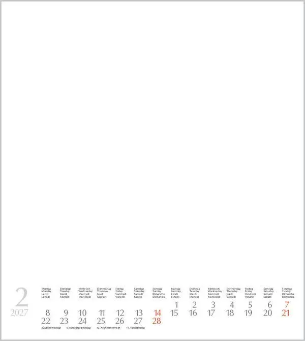 Bild: 9783819304422 | Foto-Malen-Basteln Bastelkalender weiß 2027 | Verlag Korsch | Kalender